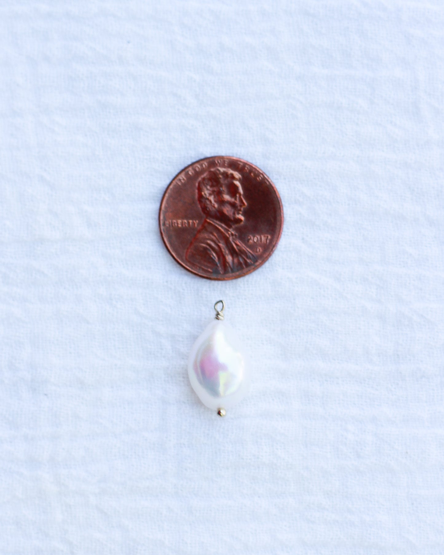 Freshwater Pearl Baroque Shape Charm, CH127