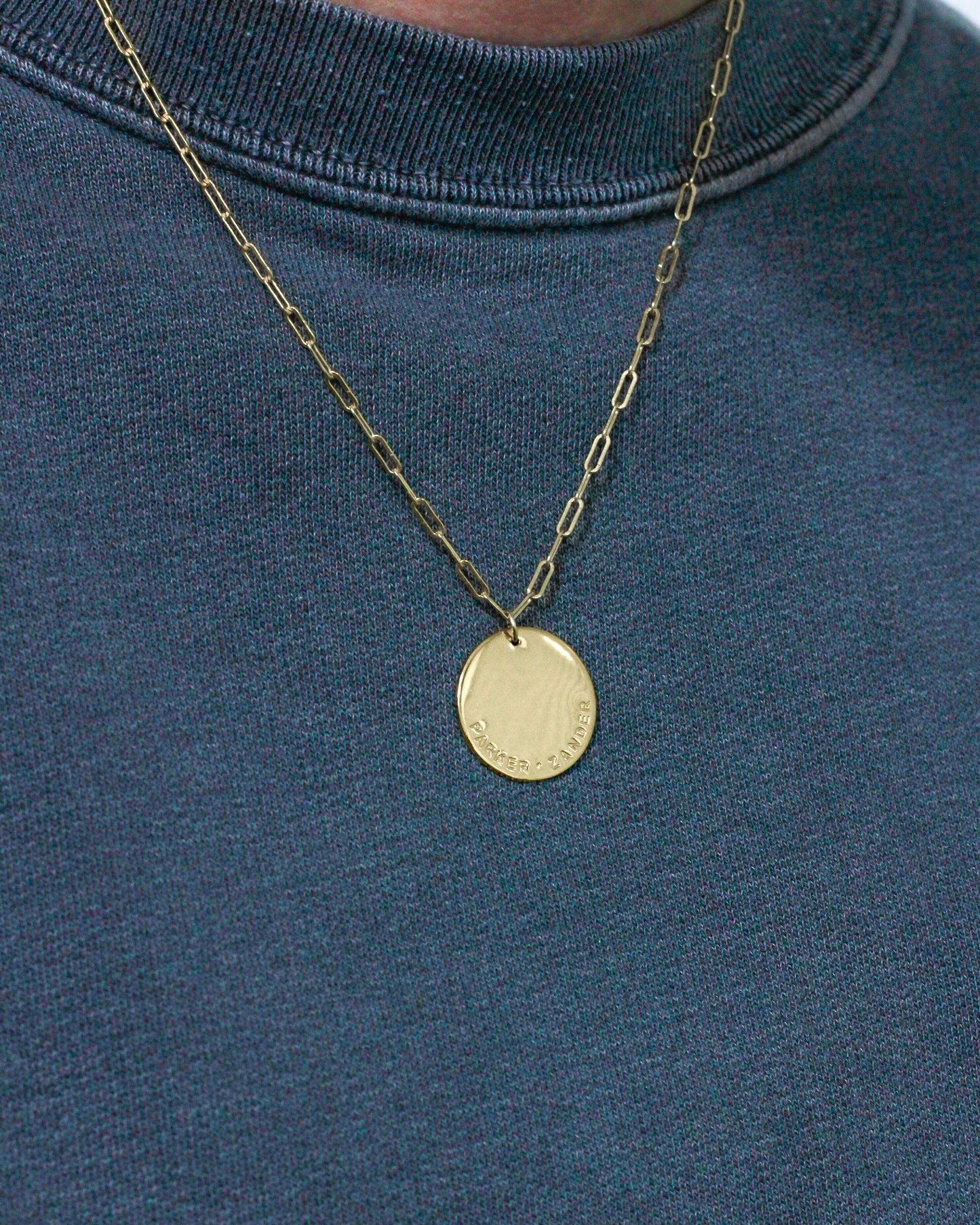 22mm Custom Circle Outer Text Charm, CH194