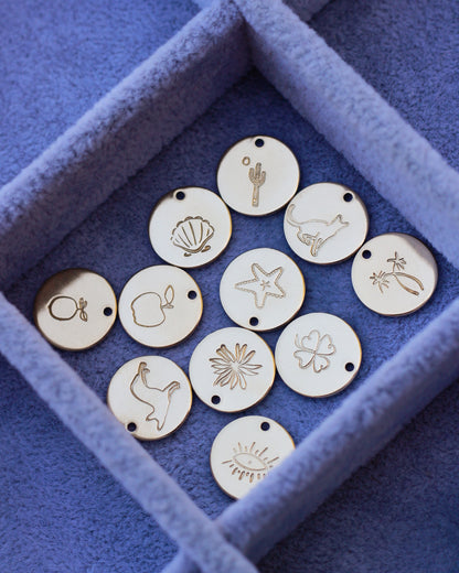 12.7mm Moon & Stars Pendant, CH150