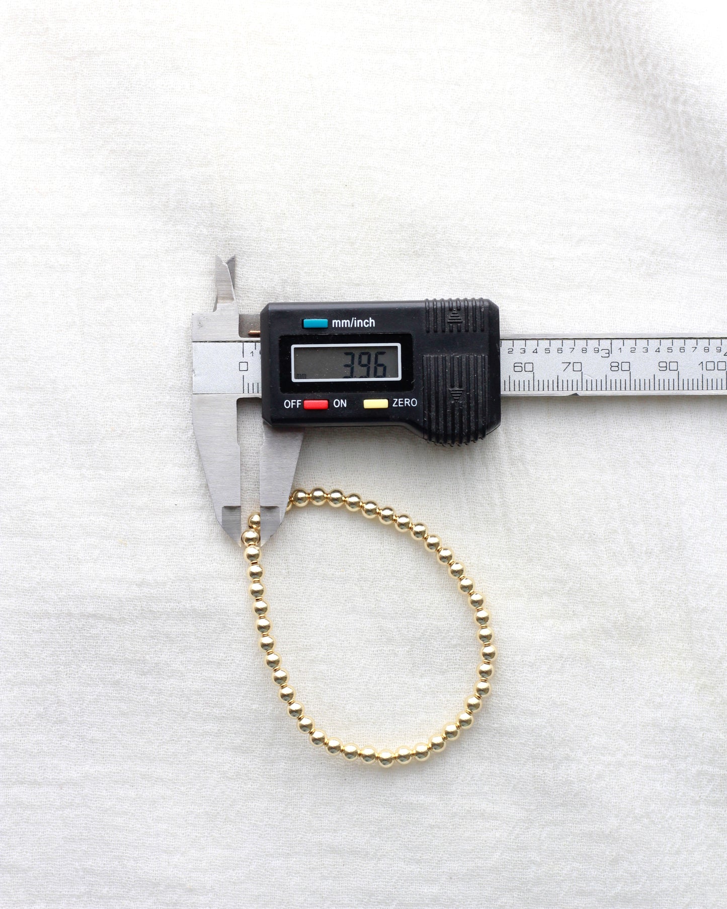 6.5" 4mm Beaded Bracelet, BR6