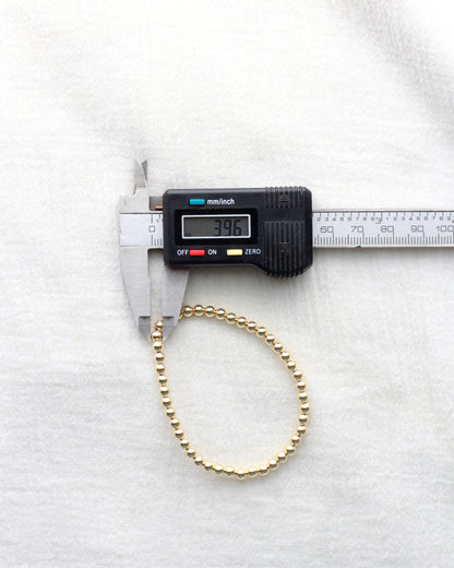 6.5" 4mm Beaded Bracelet, BR6