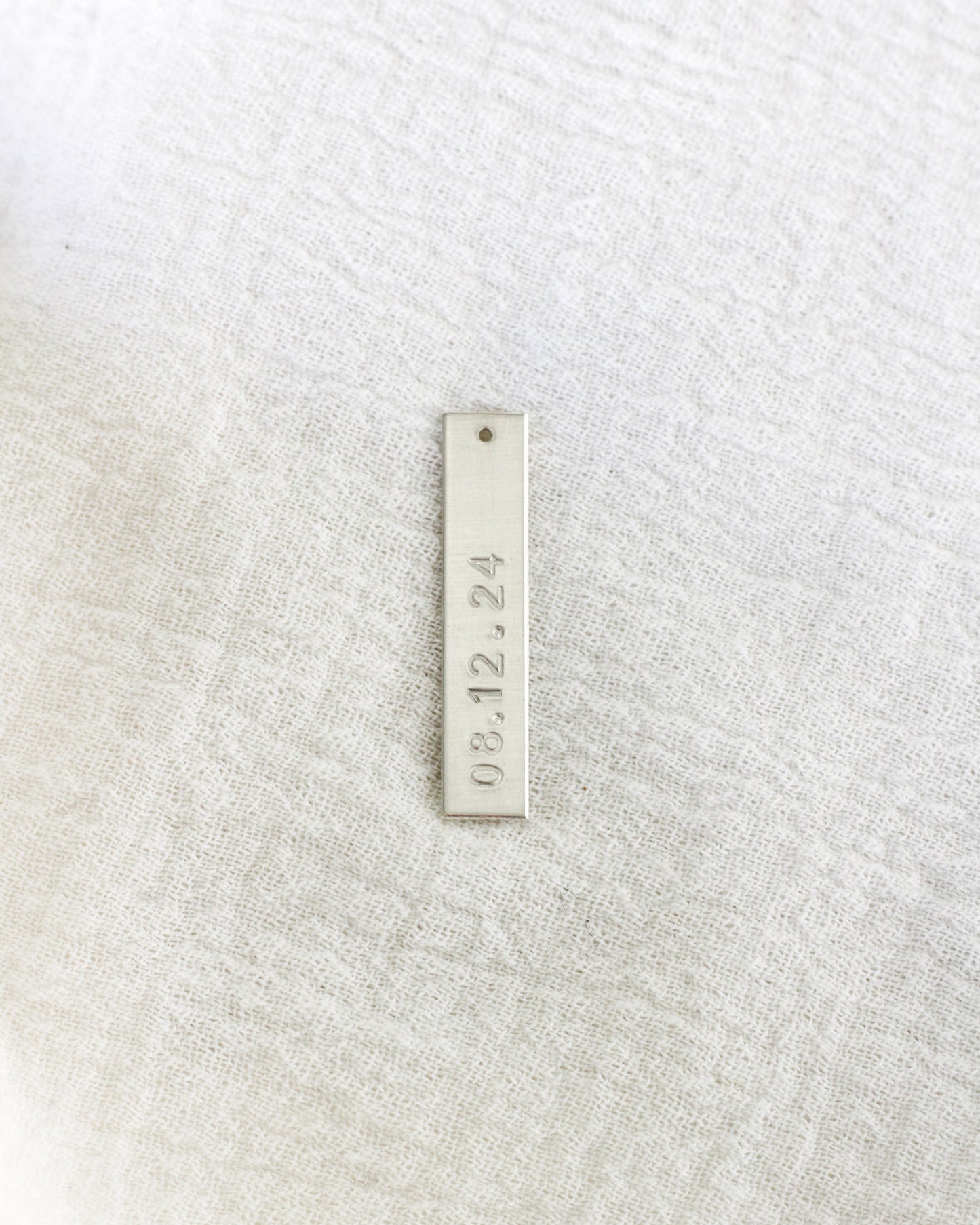 1.25"x6mm Custom Date Bar Charm, CH205