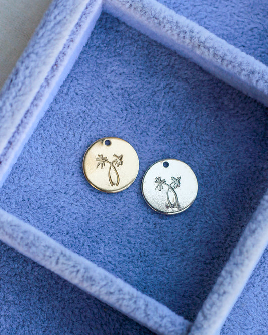 12.7mm Palm Trees Pendant, CH135