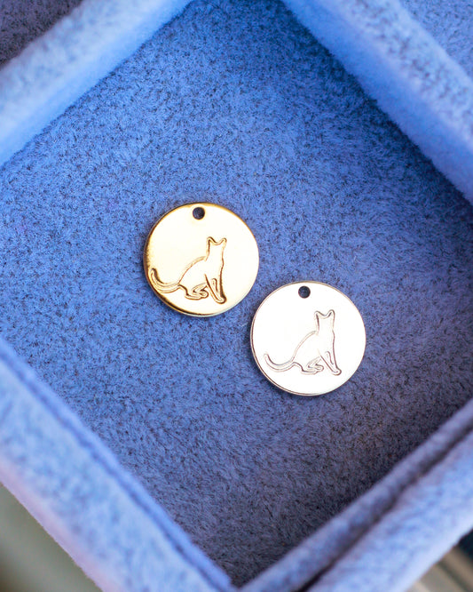 12.7mm Cat Pendant, CH145