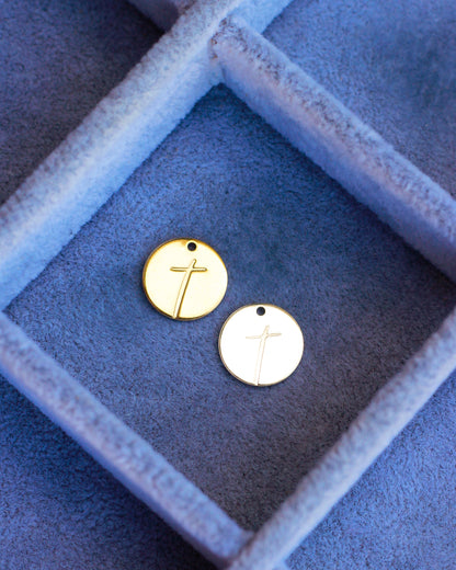 12.7mm Cross Pendant, CH149