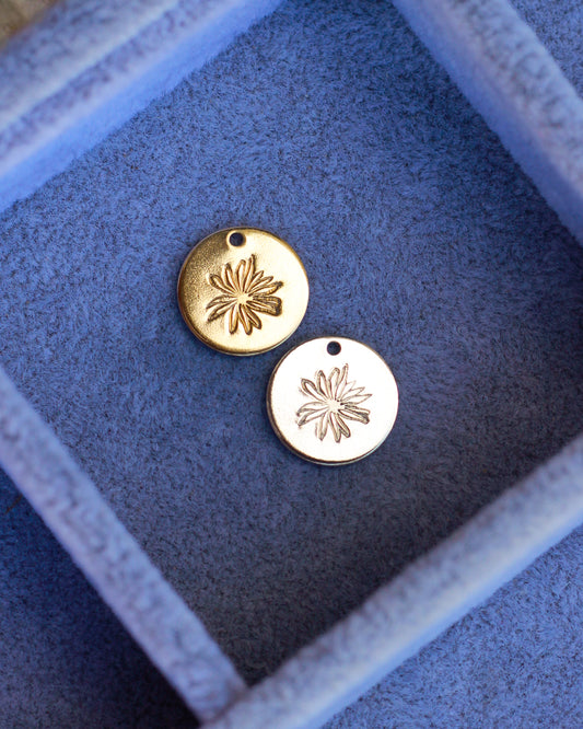 12.7mm Sunflower Pendant, CH144
