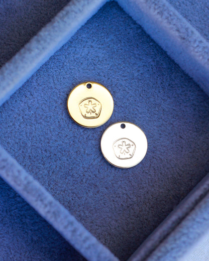 12.7mm Sand Dollar Pendant, CH151