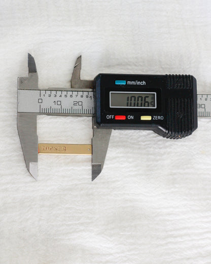 1"x5mm Custom Text Bar Charm, CH203