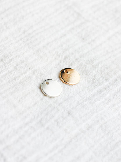 9.5mm Circle Disc Blank with One Hole, B68