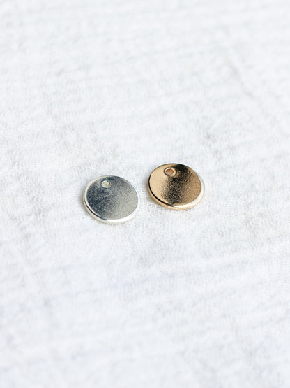 9.5mm Circle Disc Blank with One Hole, B68
