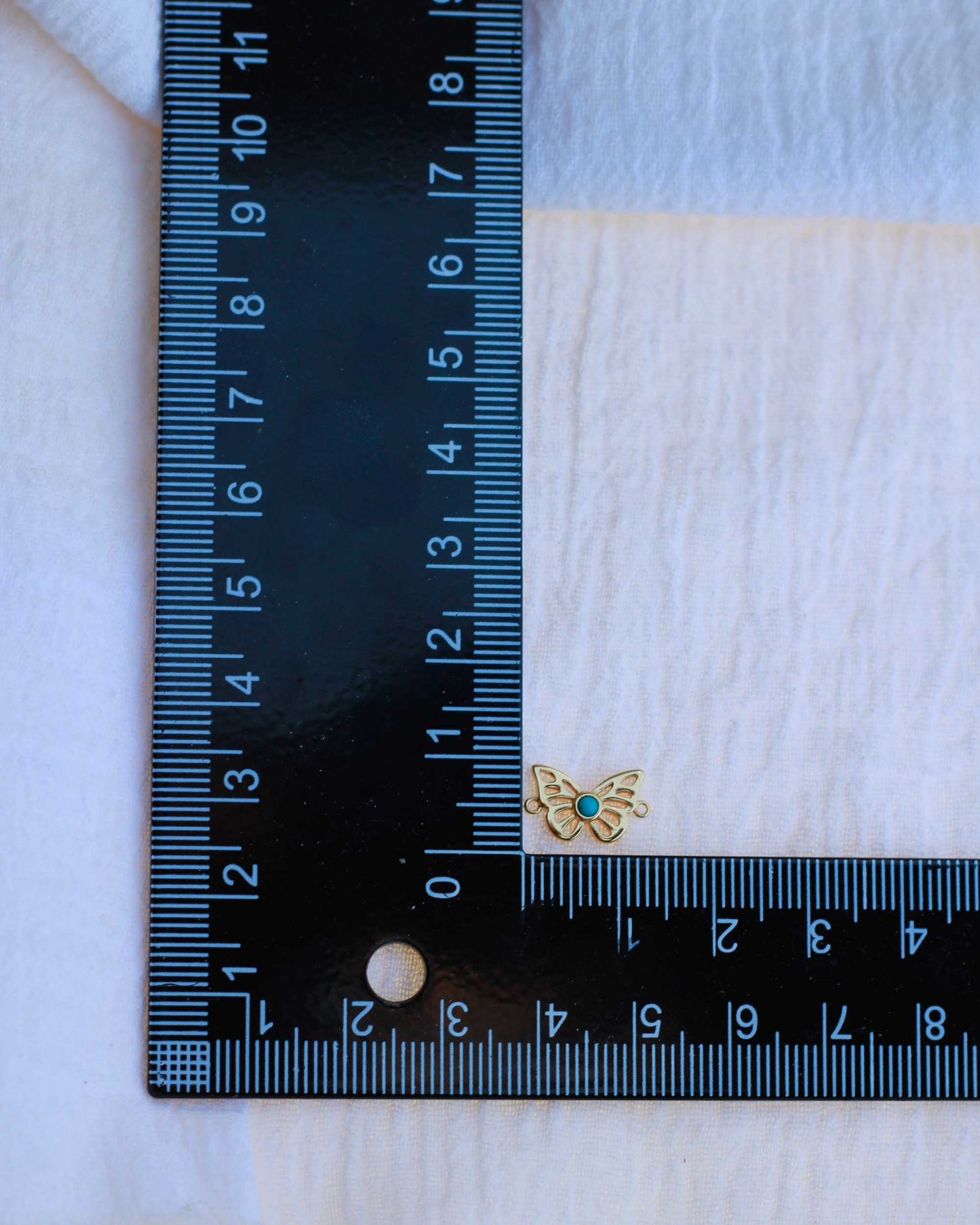 Butterfly Turquoise Connector, CN154