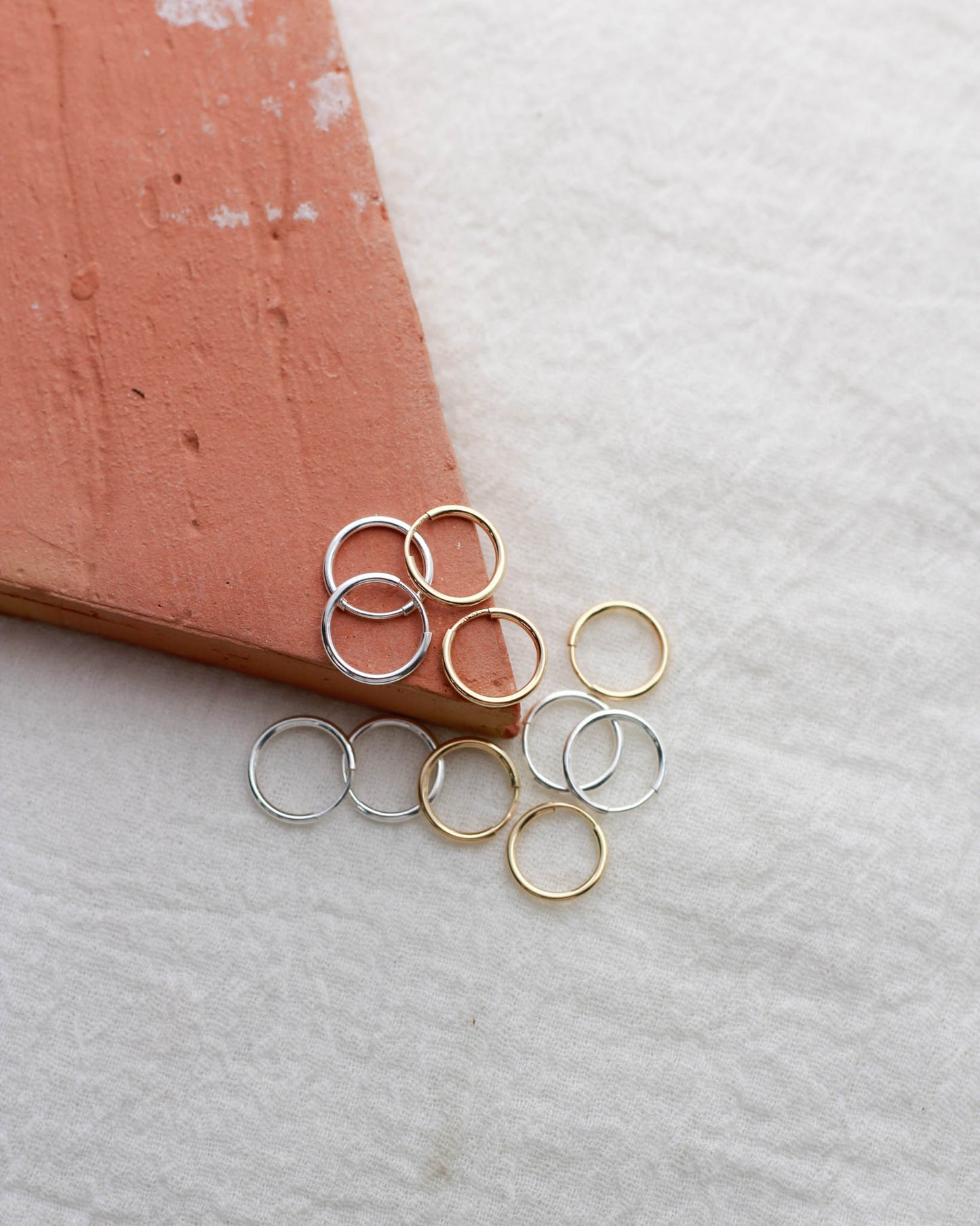 12mm Endless Hoop Earrings, E66