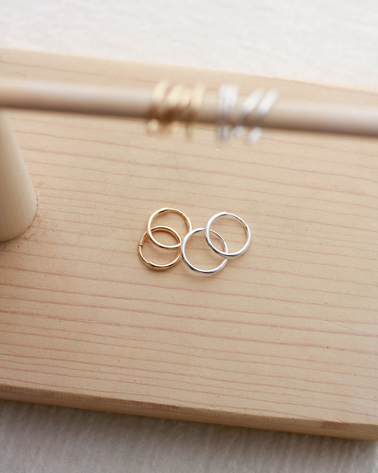 12mm Endless Hoop Earrings, E66