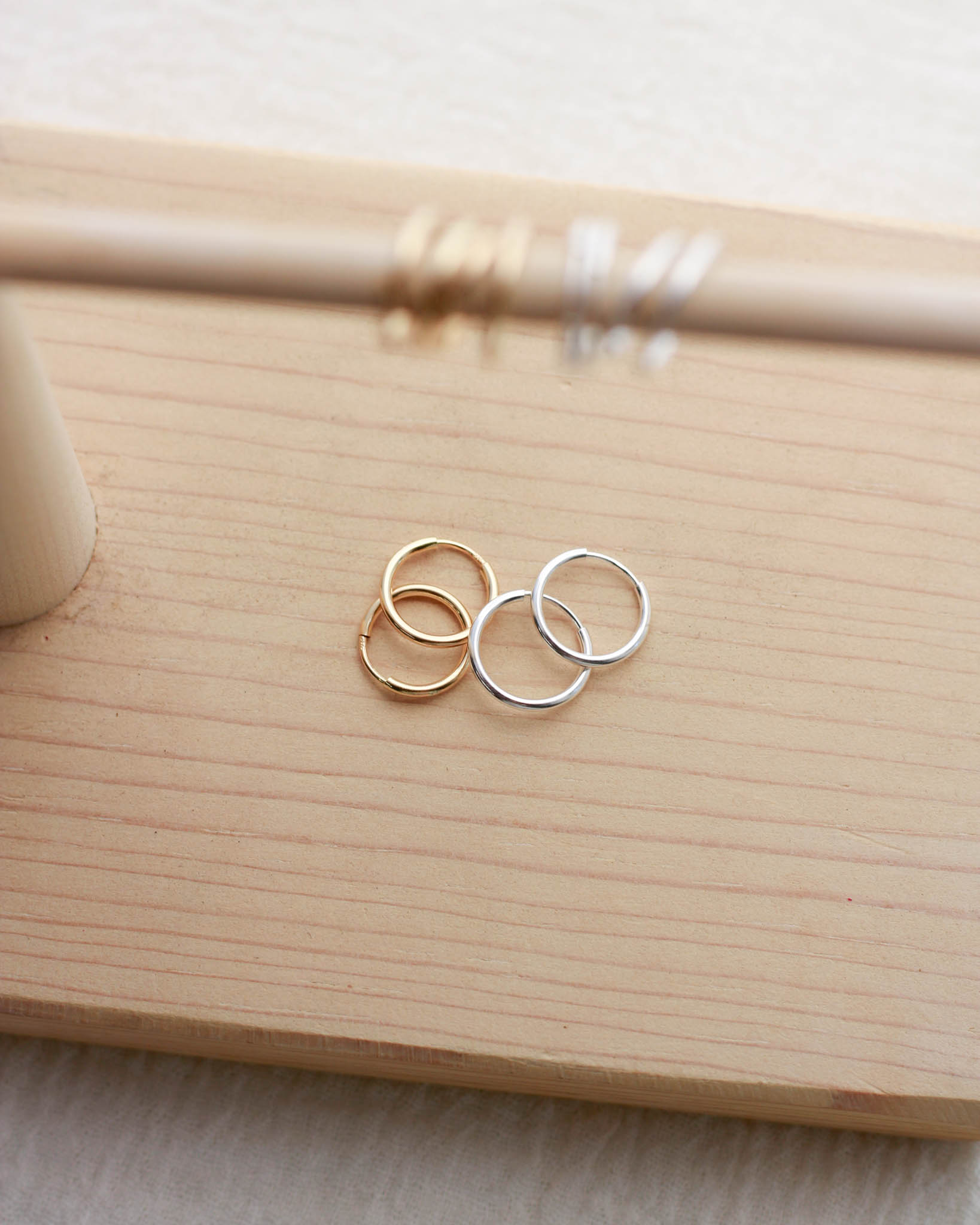 12mm Endless Hoop Earrings, E66