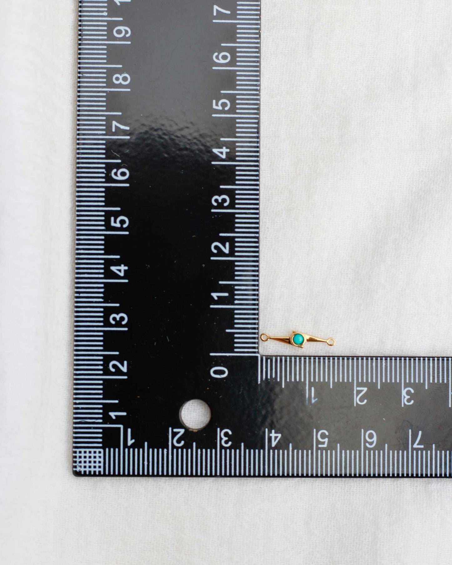 Lightning Bolt Genuine Turquoise Connector, CN155