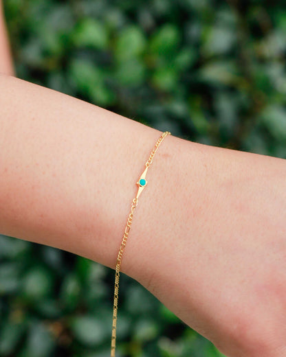 Lightning Bolt Genuine Turquoise Connector, CN155