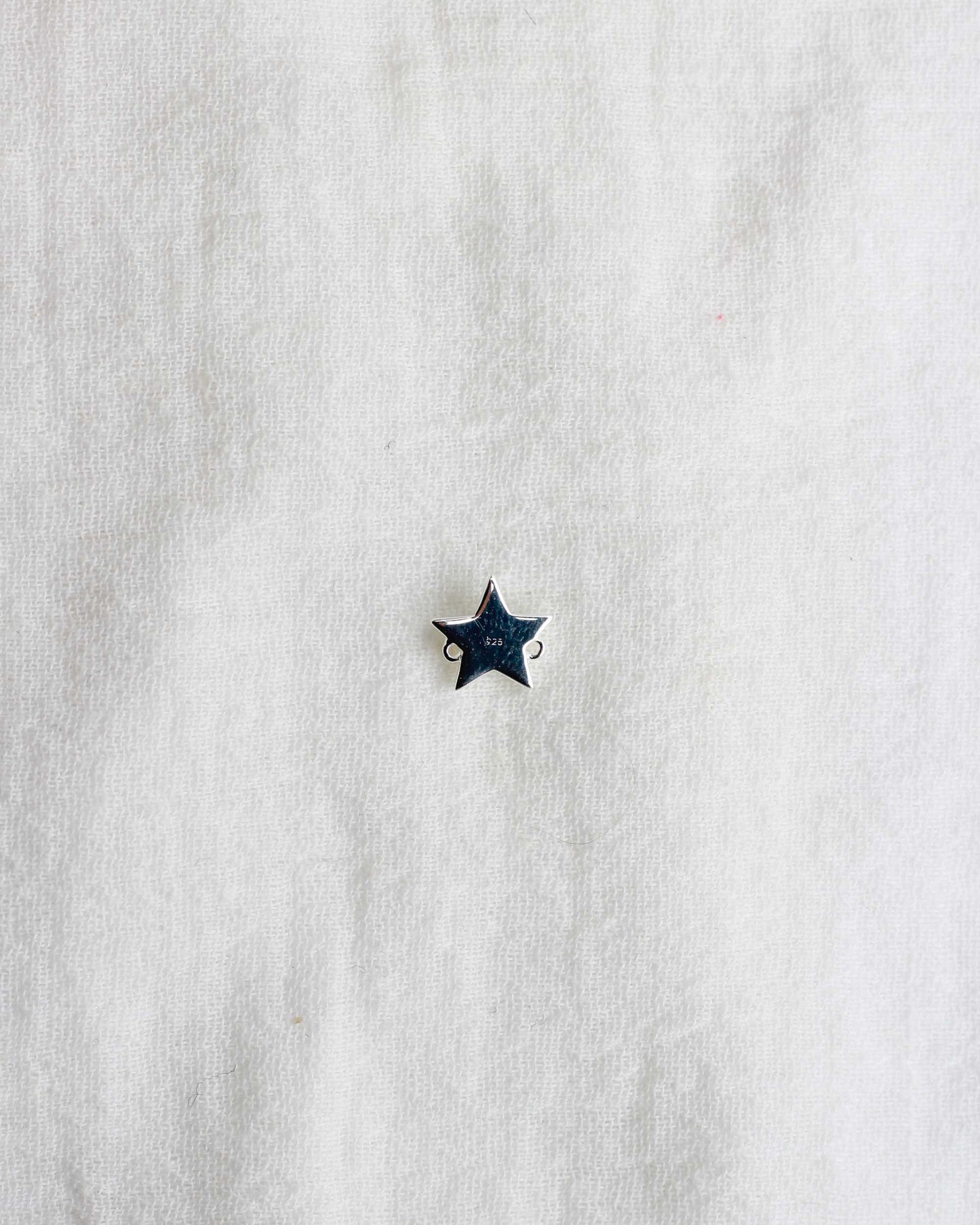 Star with Genuine Cabochon Turquoise Connector, CN159