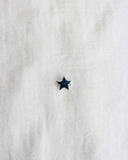 Star with Genuine Cabochon Turquoise Connector, CN159