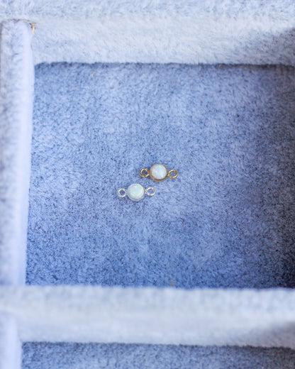3mm Gold Filled Opal Connector, CN265