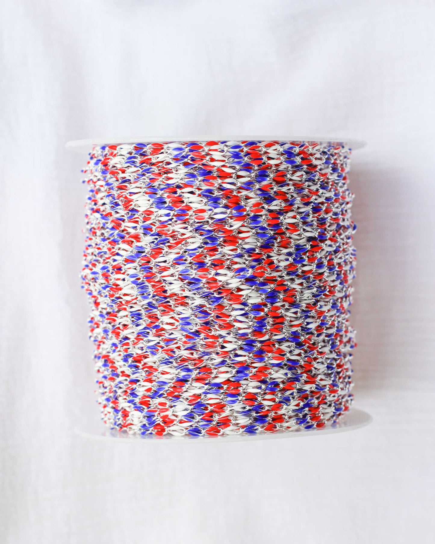 Red, White, and Blue Enamel Chain, SP132
