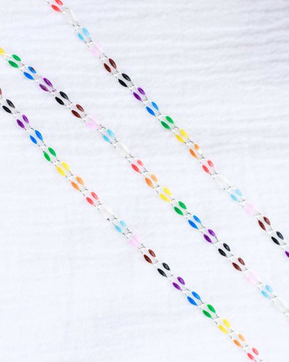 Rainbow Enamel Chain, SP106