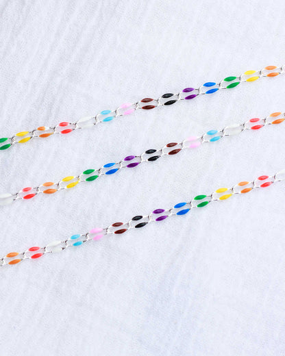 Rainbow Enamel Chain, SP106