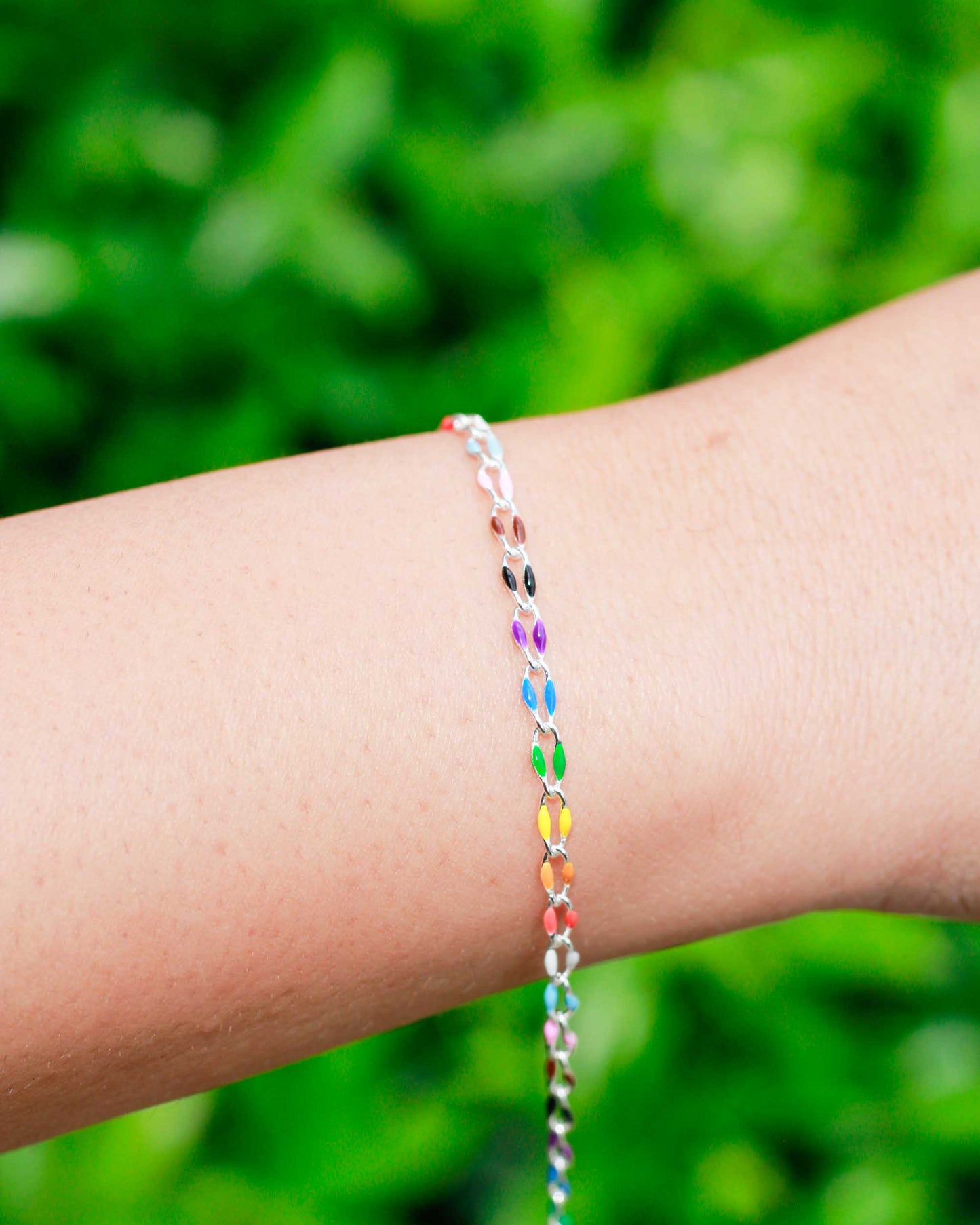 Rainbow Enamel Chain, SP106