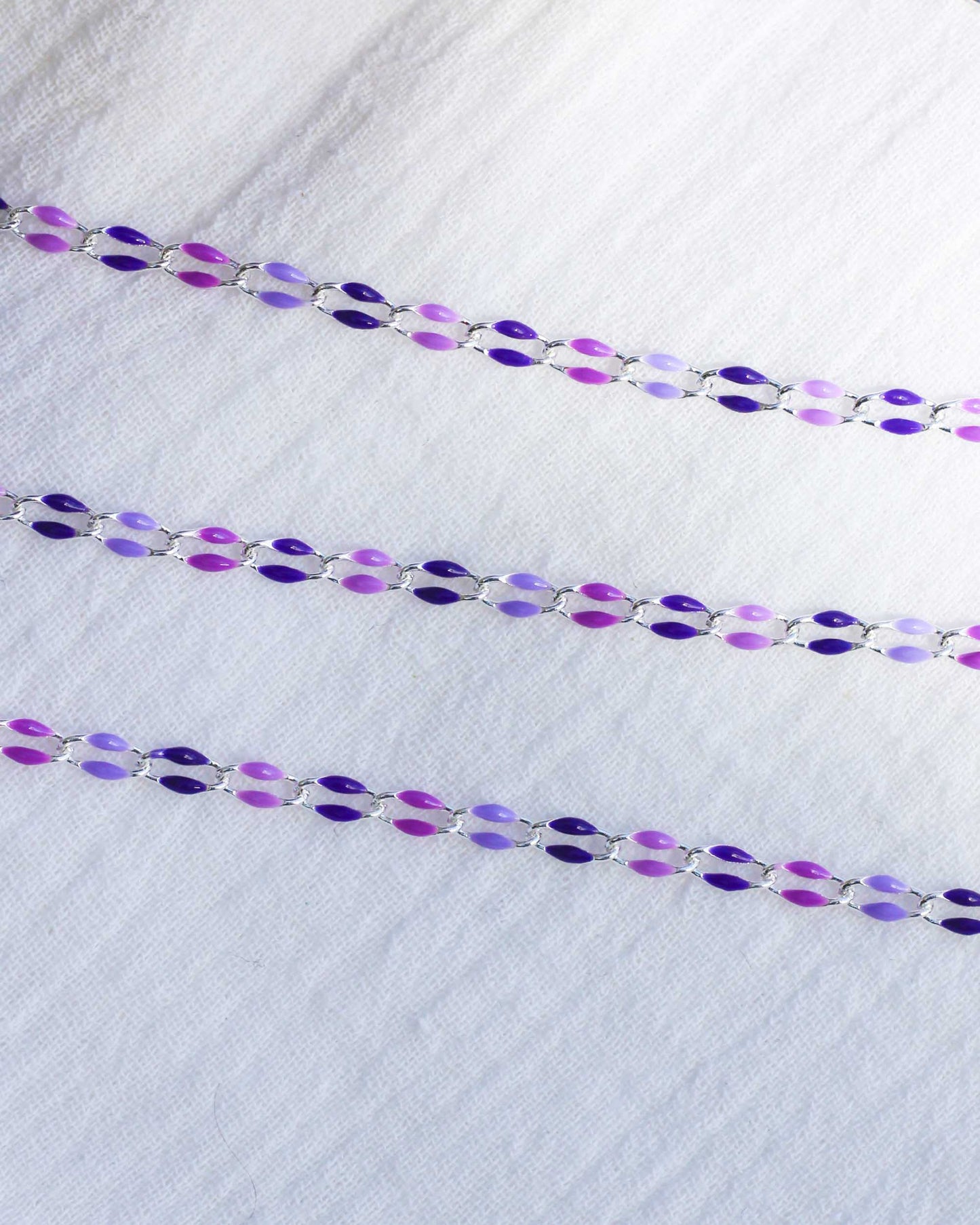 Lavender Haze Enamel Chain, SP122