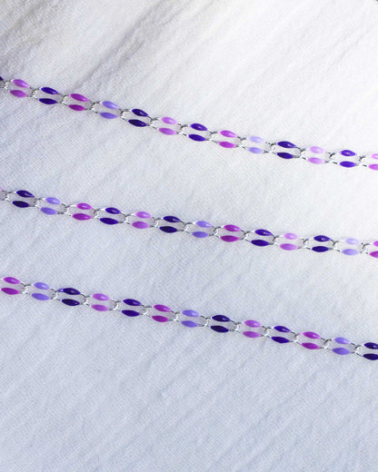 Lavender Haze Enamel Chain, SP122