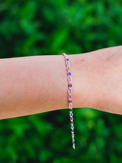 Lavender Haze Enamel Chain, SP122