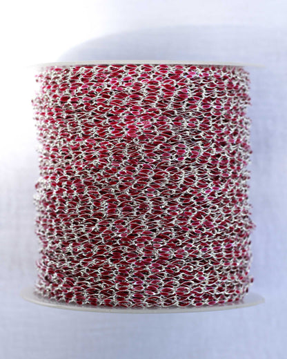 Maroon Enamel Chain, SP118