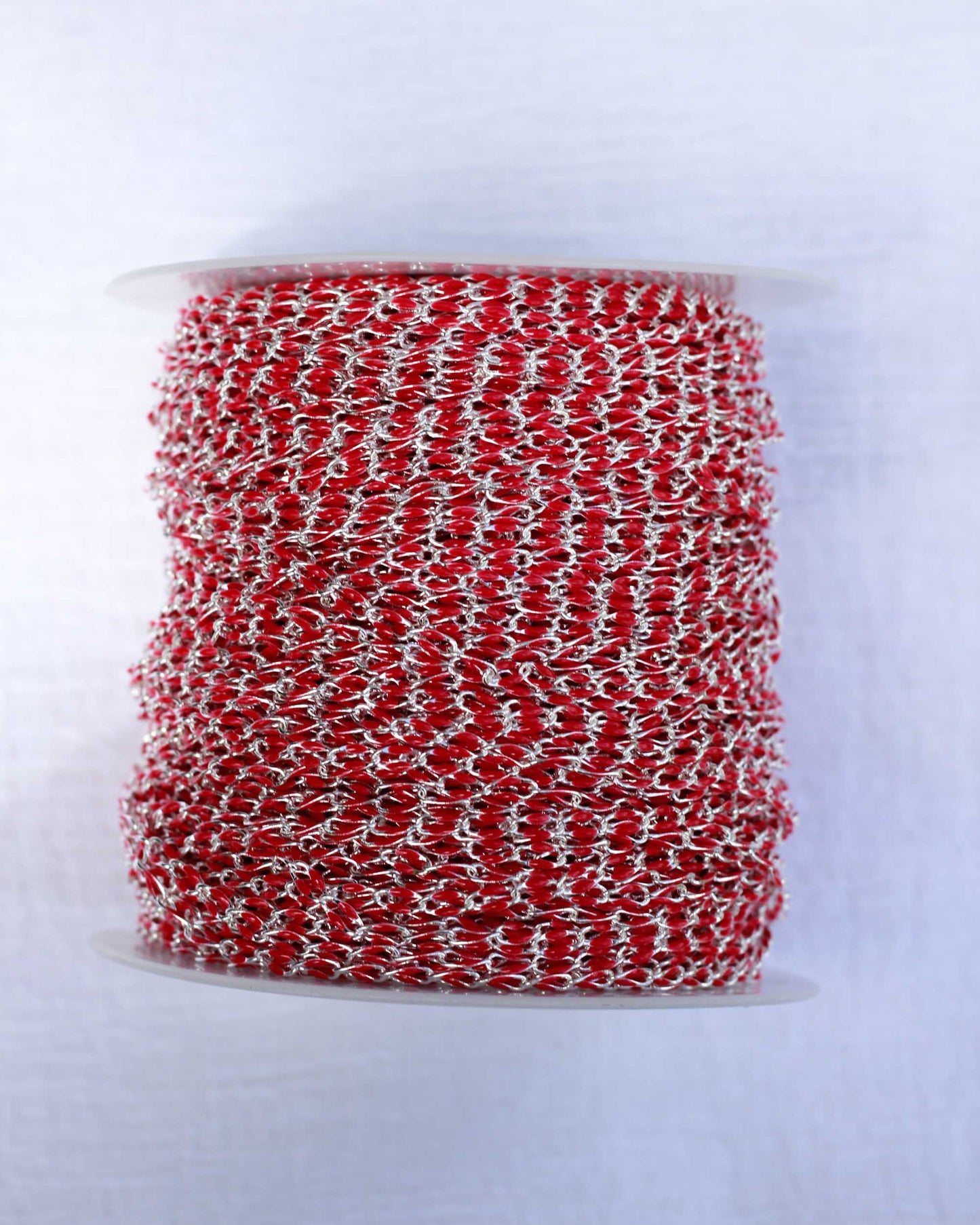Cranberry Enamel Chain, SP121