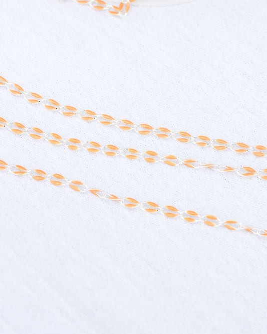Mustard Yellow Enamel Chain, SP126