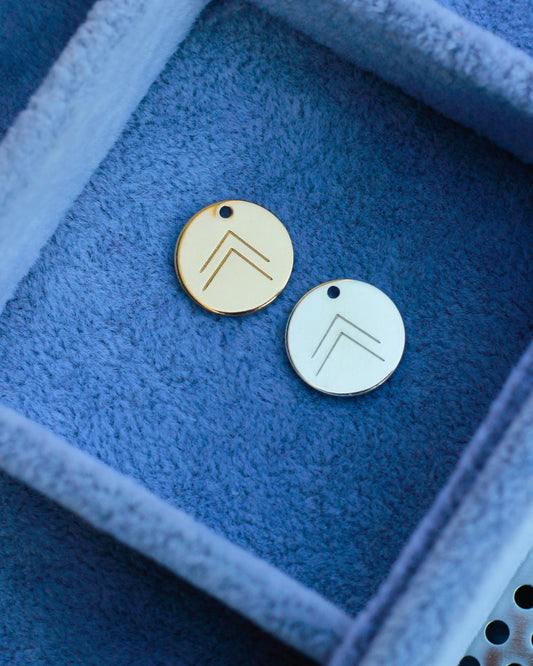 12.7mm Upward Arrows Pendant, CH134