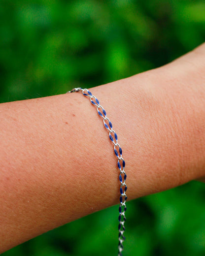 Blue Enamel Chain, SP131