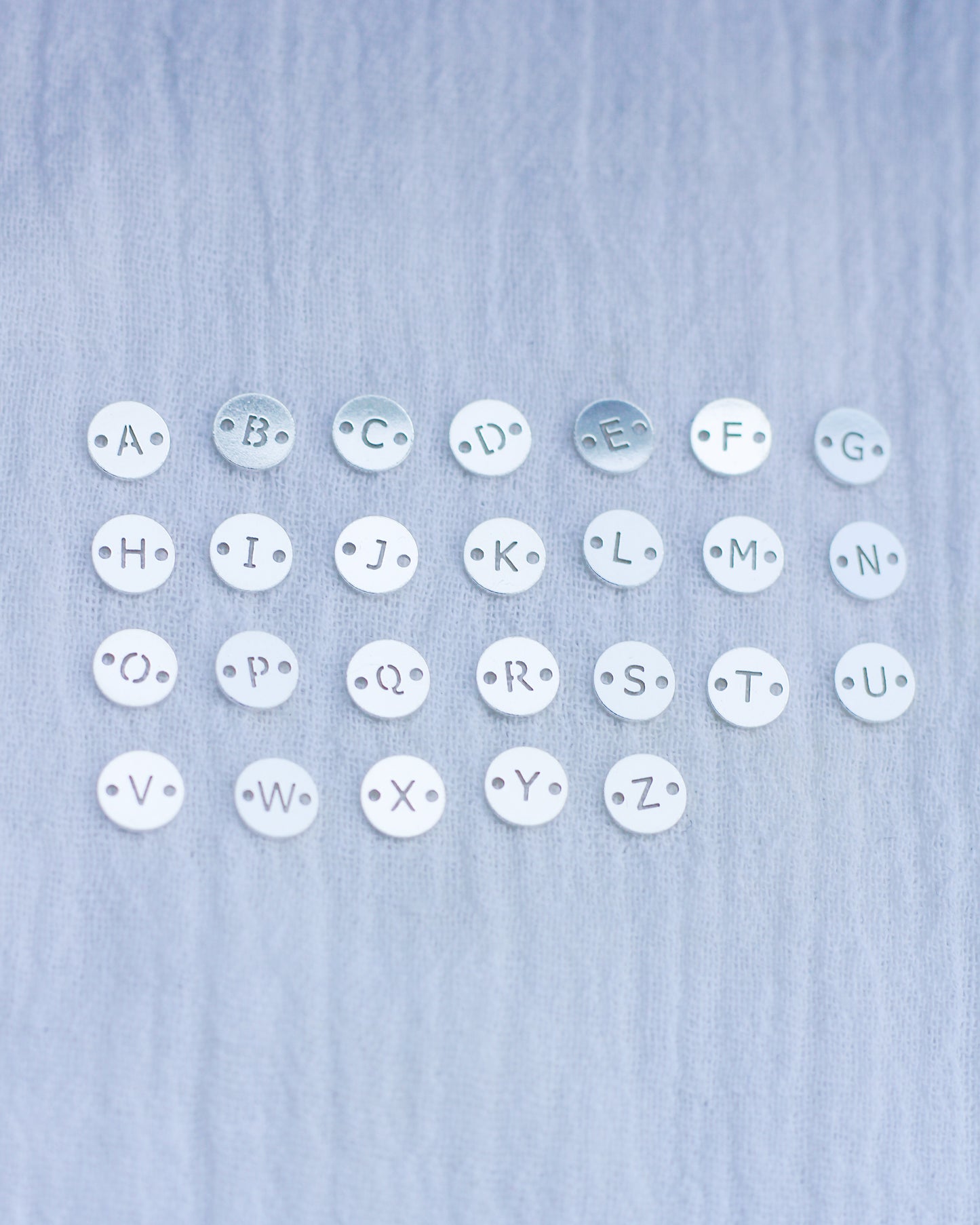 Sterling Silver Letter Connector, CN196