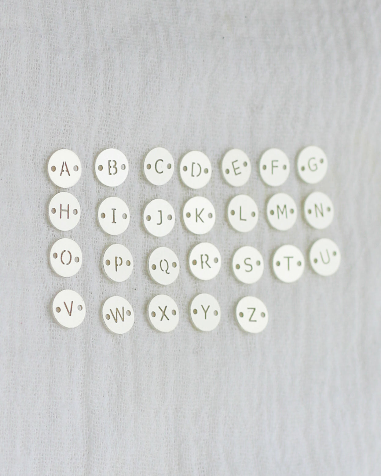 Sterling Silver Letter Connector, CN196