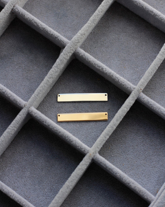 1.5x.25" Blank Necklace Connector, B91