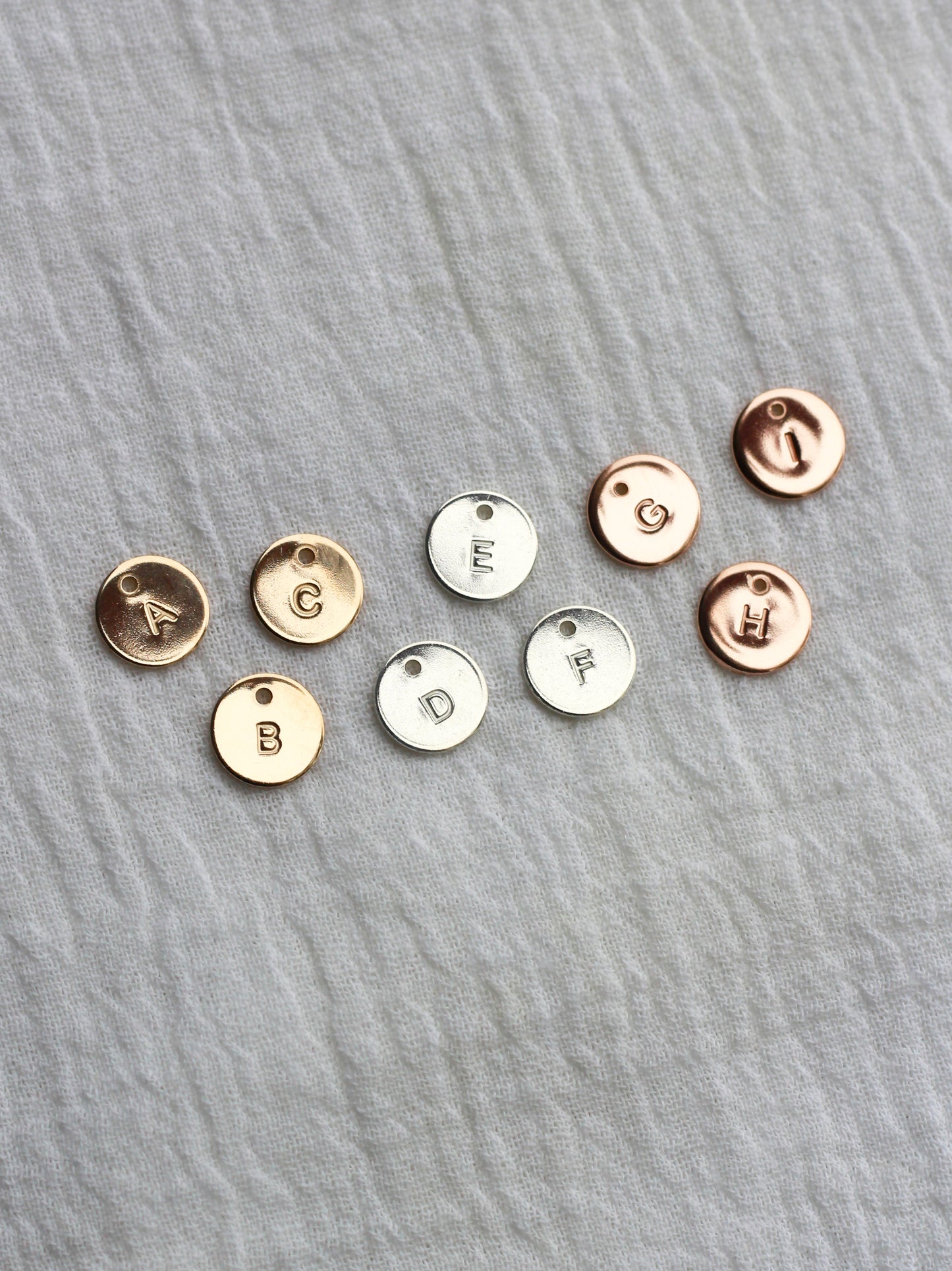 9.5mm Letter Disc Charm, CH156
