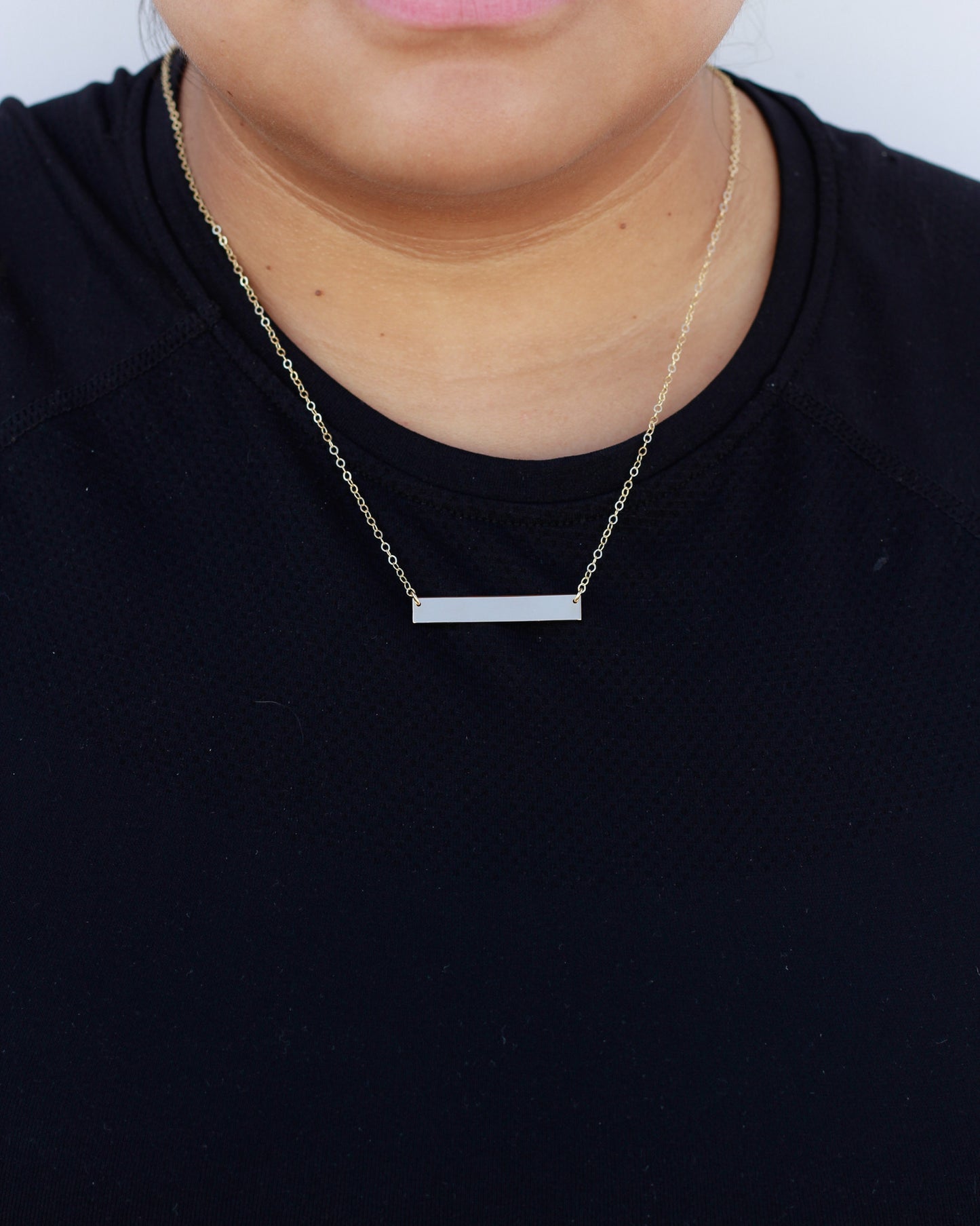 1.5x.25" Blank Necklace Connector, B91