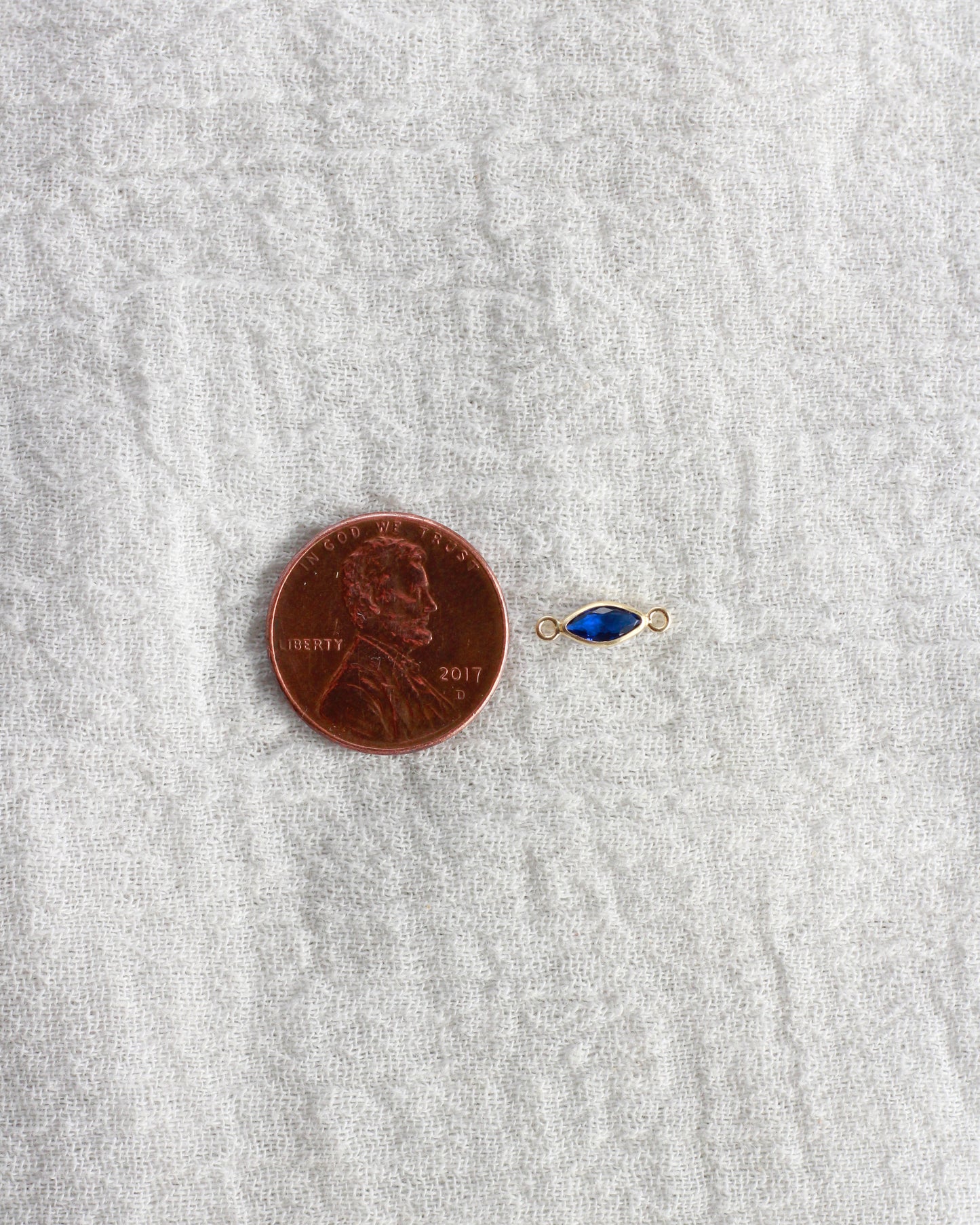 3mm CZ Marquise Birthstone Connector, CN306