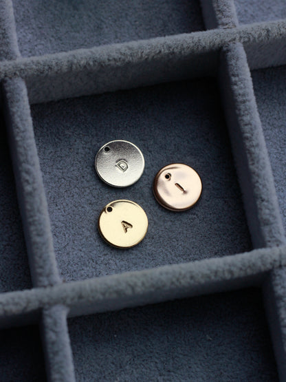 12.7mm Letter Disc Charm, CH157