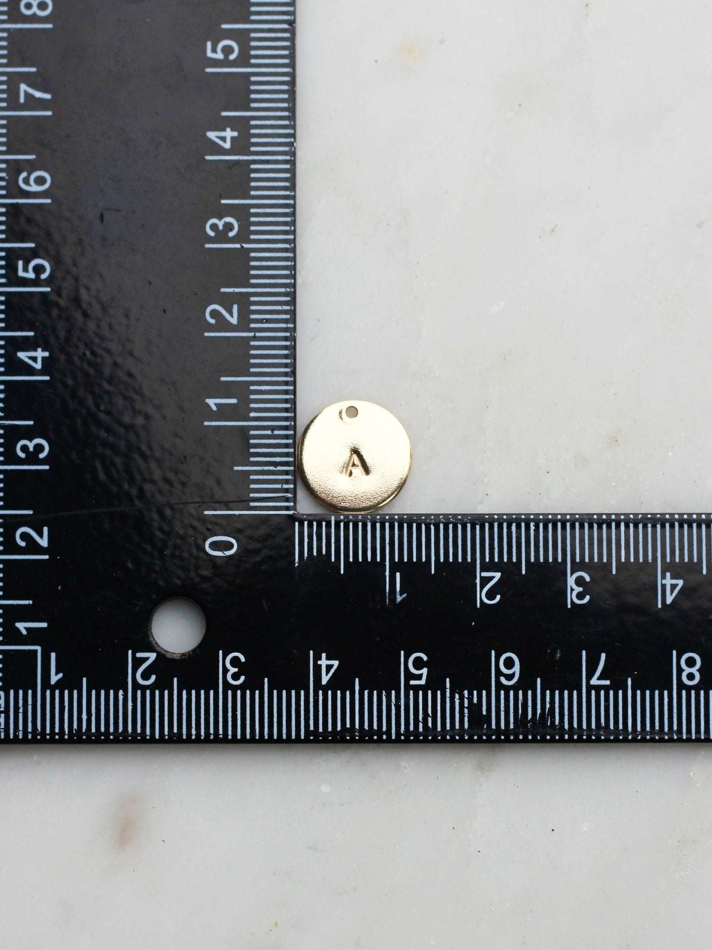 12.7mm Letter Disc Charm, CH157