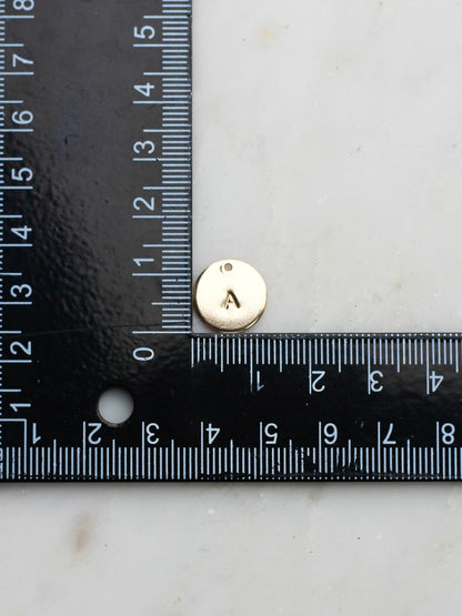 12.7mm Letter Disc Charm, CH157
