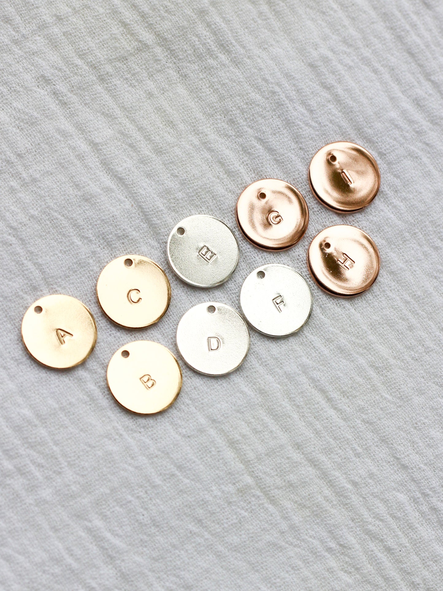 12.7mm Letter Disc Charm, CH157