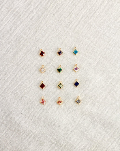 4mm Diamond Birthstone Charm, CH253