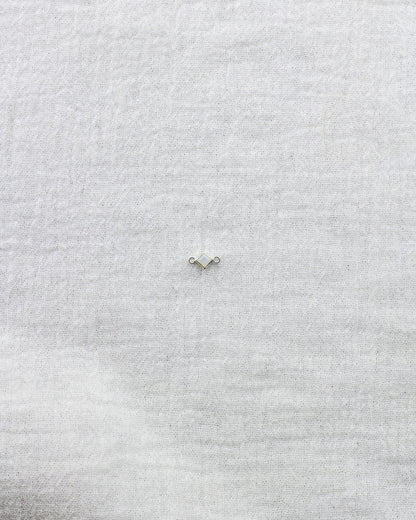 3mm White Opal Diamond Shaped Connector, CN313