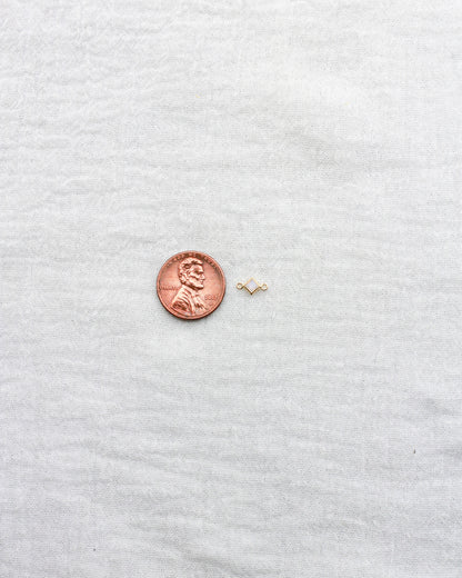 3mm White Opal Diamond Shaped Connector, CN313