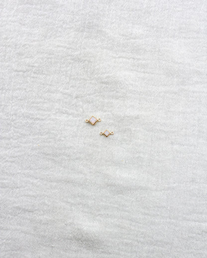 3mm White Opal Diamond Shaped Connector, CN313