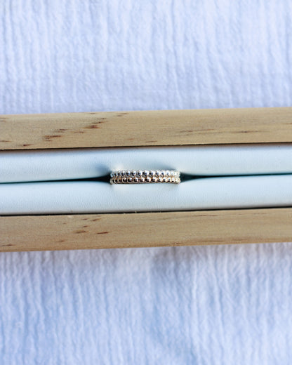Double Beaded Band Ring, R33